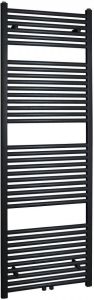 Wiesbaden Elara sierradiator 181.7x60cm midden onder aansluiting mat zwart 41.3581