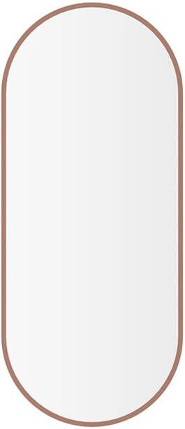 Wiesbaden Spiegel Renk Met Lijst Ovaal 30x70 cm Geborsteld Brons Koper