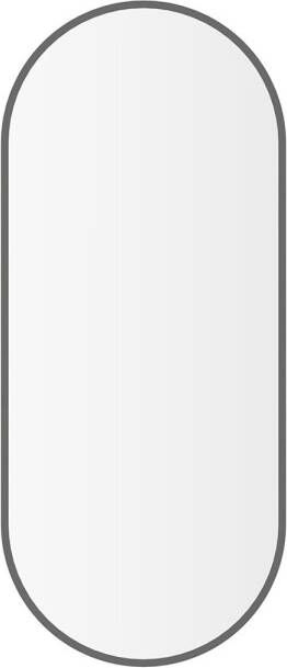 Wiesbaden Spiegel Renk Met Lijst Ovaal 30x70 cm Gunmetal