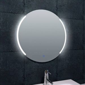 Wiesbaden Badkamerspiegel Rond 80x80cm Geintegreerde LED Verlichting Verwarming Anti Condens Touch Lichtschakelaar Dimbaar