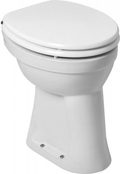 Wiesbaden Toiletpot Staand verhoogd +6 AO Wit (exclusief zitting)