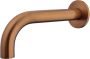 Wiesbaden Caral losse baduitloop met rond rozet 1 2" 20 cm geborsteld brons koper - Thumbnail 1