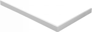 Wiesbaden Compo acryl voorzetpaneel en potenset vierkant geschikt voor douchebak 140 x 90 cm wit