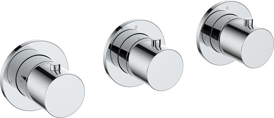 Boss & Wessing Afbouwdeel Thermostatische Douchekraan BWS Cemal Met 2 Stopkranen Chroom