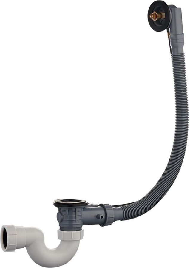 Wiesbaden Basic badafvoer overloop combinatie zonder knop en waste