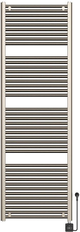 Wiesbaden Elara Elektrische Radiator 1000W Smart WiFi 118 7x60 cm Geborsteld Staal PVD