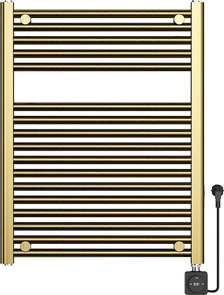 Wiesbaden Elektrische Radiator Elara 76.6x60 Cm Smart Wifi Geborsteld Messing PVD