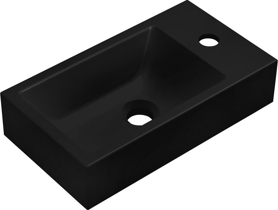 Wiesbaden Fontein Ribbella 40x22x9 cm Omkeerbaar Composiet Mat Zwart