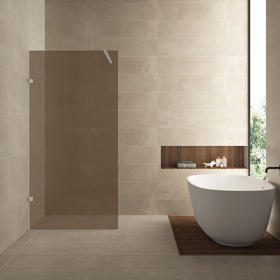 Wiesbaden Glasplaat Less 100x200 cm 8 mm Nano Vintage Brons Glas