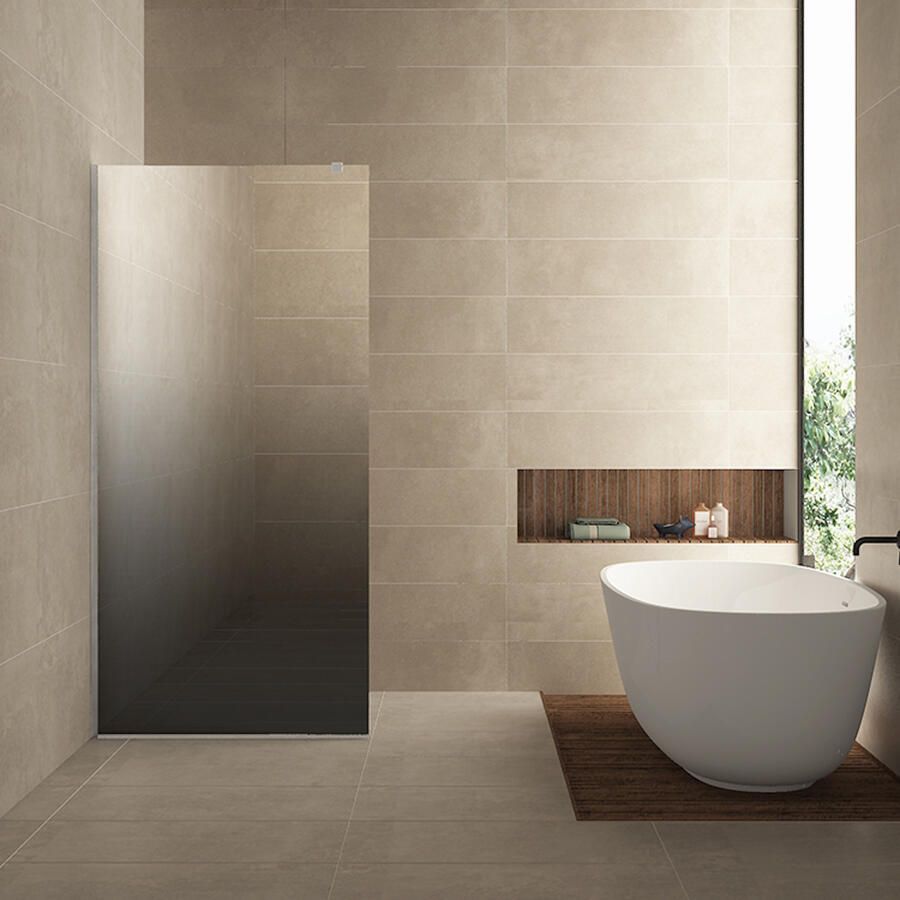 Wiesbaden Slim glasplaat spiegelrook- naar helder glas 1200x2000 8mm nano 20.3592