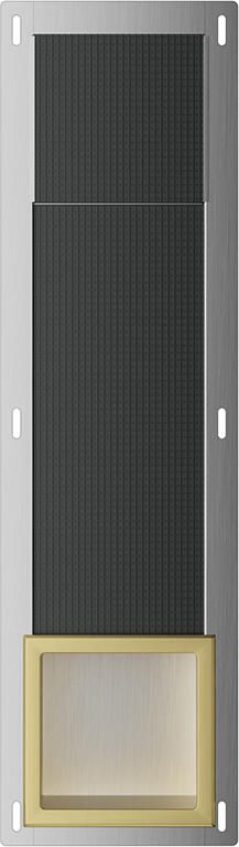 Sub Rocko inbouw reserverolhouder 74 x 20 8 x 14 2 cm geborsteld messing