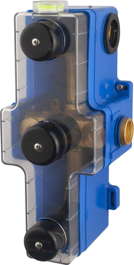 Wiesbaden Inbouwdeel Douchekraan Themostatisch 3-wegs Inbouwbox