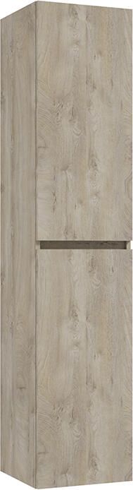 Wiesbaden Kolomkast Alvara 160x35x35 cm Grijs Eiken