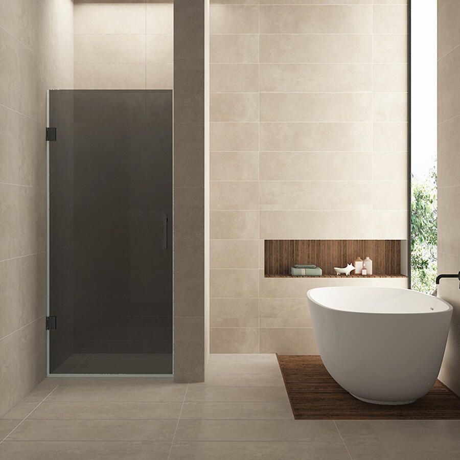 Wiesbaden Nisdeur Less 70x200 cm 8 mm Nano Rookglas Gunmetal