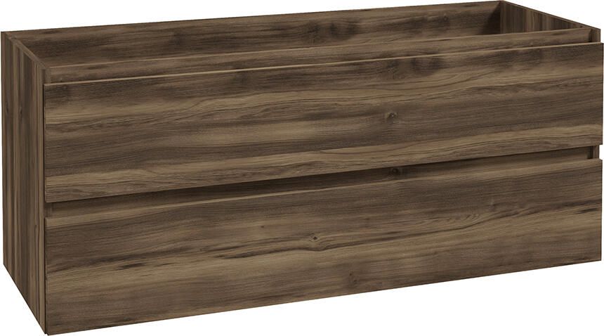 Wiesbaden Onderkast Alvara 120x46 cm 2 Laden 2 Uitsparingen Donker Eiken