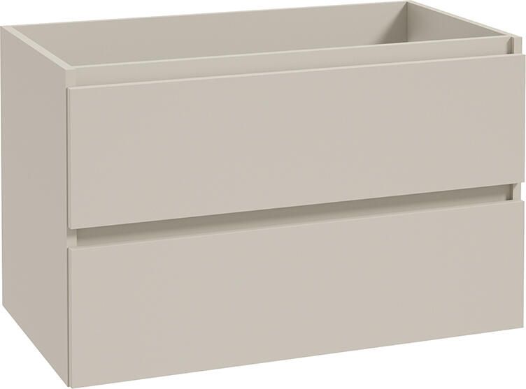Wiesbaden Onderkast Alvara 80x46 cm 2 Laden 1 Uitsparing Cashmere