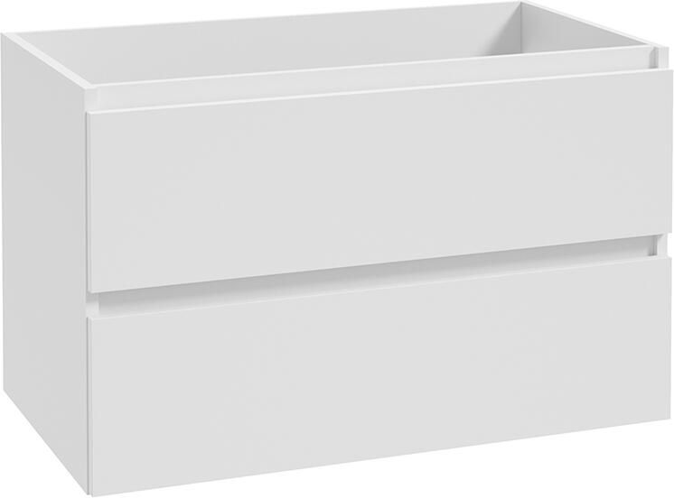 Wiesbaden Onderkast Alvara 80x46 cm 2 Laden 1 Uitsparing Mat Wit