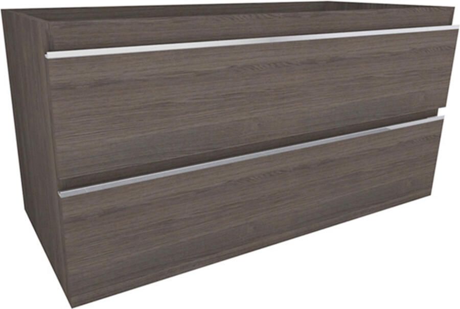 Wiesbaden Onderkast Sigid 100x46x58 cm Gefineerd Houtnerf Grijs (2 lades)