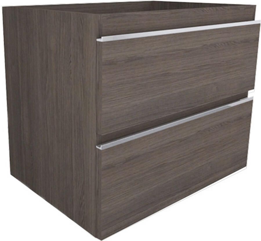 Wiesbaden Onderkast Sigid 60x46x58 cm Gefineerd Houtnerf Grijs (2 lades)