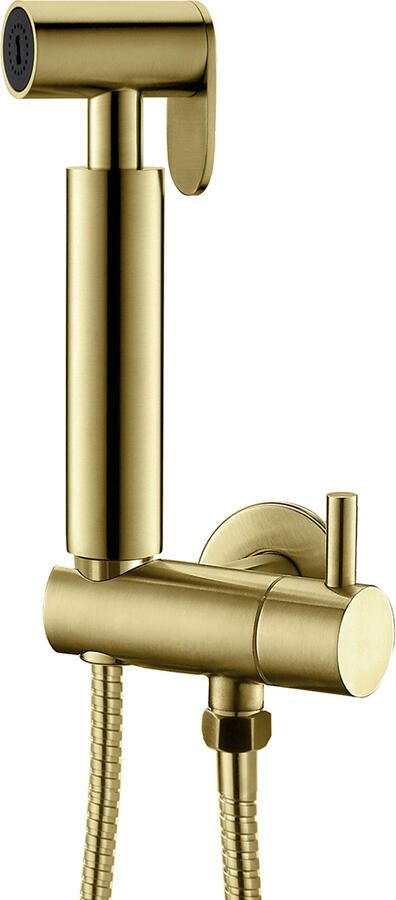 Wiesbaden Tivaro Handdouche en Doucheslang Geborsteld Messing Goud