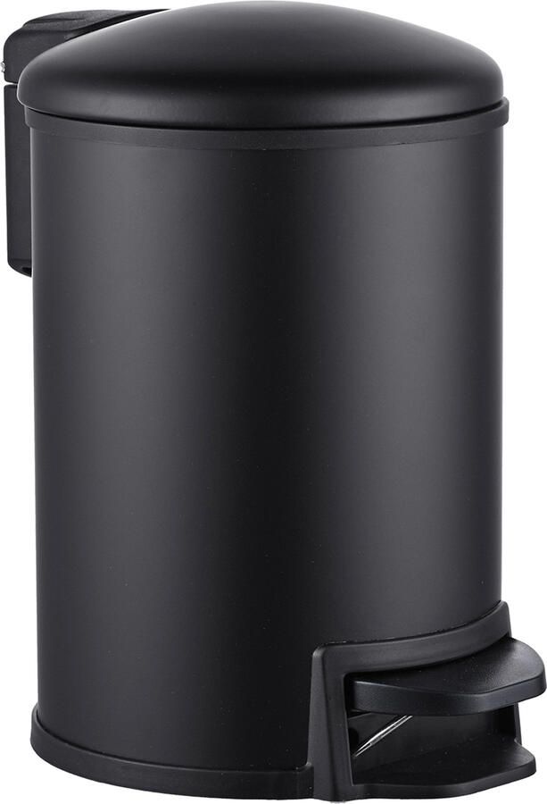 Wiesbaden Tobin Pedaalemmer Softclose 3 Liter Mat Zwart