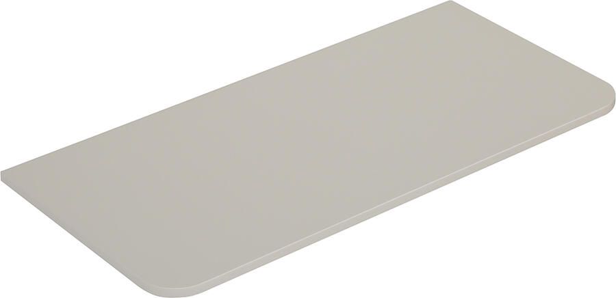 Wiesbaden Topblad Novira 100x48 cm Afgeronde Hoeken Mat Zand