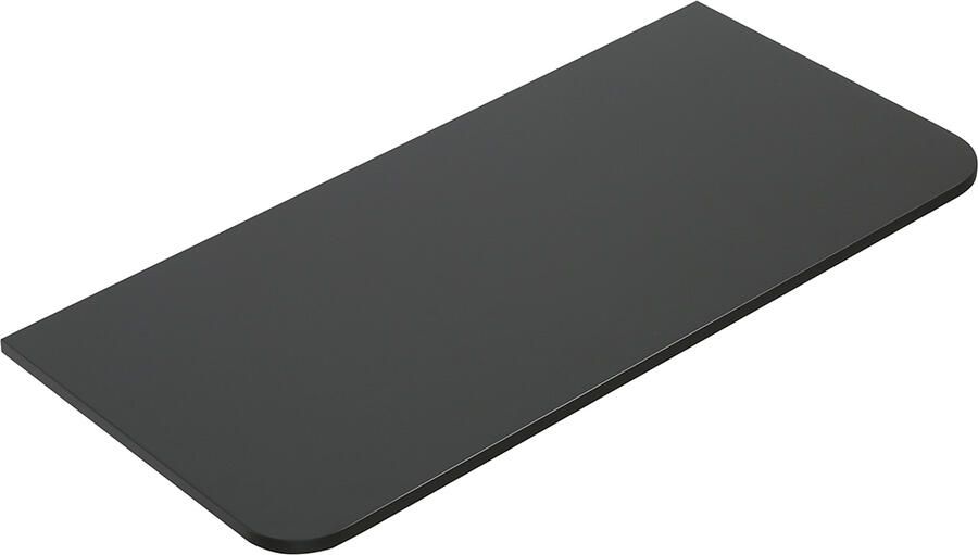 Wiesbaden Topblad Novira 100x48 cm Afgeronde Hoeken Mat Zwart