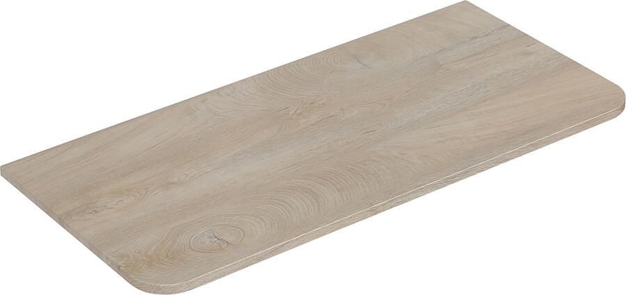 Wiesbaden Topblad Sulora 100x48 cm Afgeronde Hoeken Licht Eiken