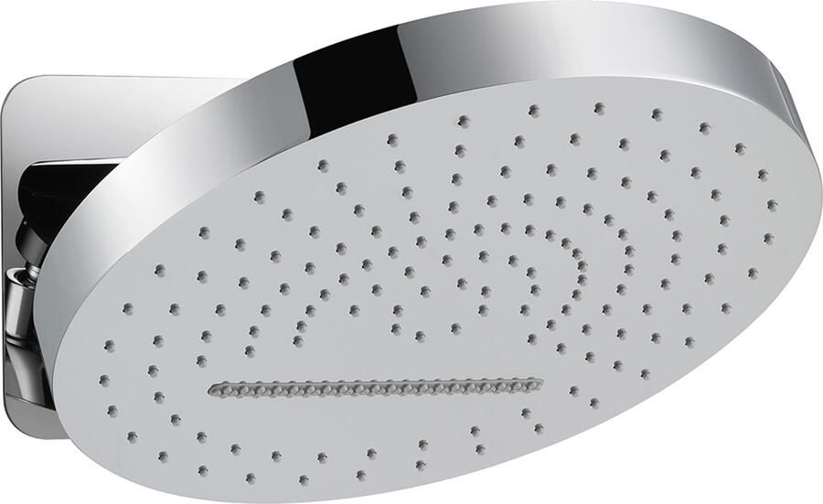 Wiesbaden UniMatch Pluuto Hoofddouche Rond 2 Standen Met Muurbevestiging Chroom 32 cm