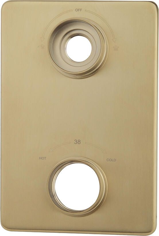 Boss & Wessing Verlengset Afbouwdeel BWS Karsten 2 Weg Geborsteld Messing PVD