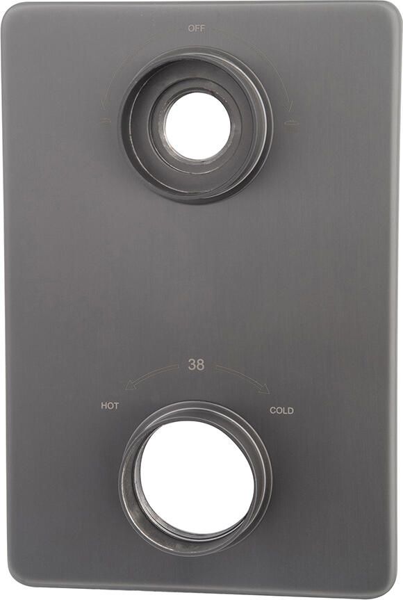 Boss & Wessing Verlengset Afbouwdeel BWS Karsten 2 Weg Gunmetal PVD