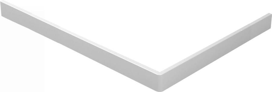 Wiesbaden Compo acryl voorzetpaneel en potenset vierkant geschikt voor douchebak 140 x 90 cm wit