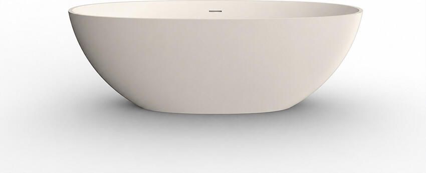 Wiesbaden Vrijstaand Ligbad Chiek Ovaal 165x75cm Solid Surface Beige