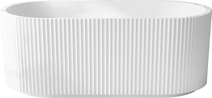 Wiesbaden Vrijstaand Ligbad Rivi 180x80cm Met Waste Acryl Mat Wit