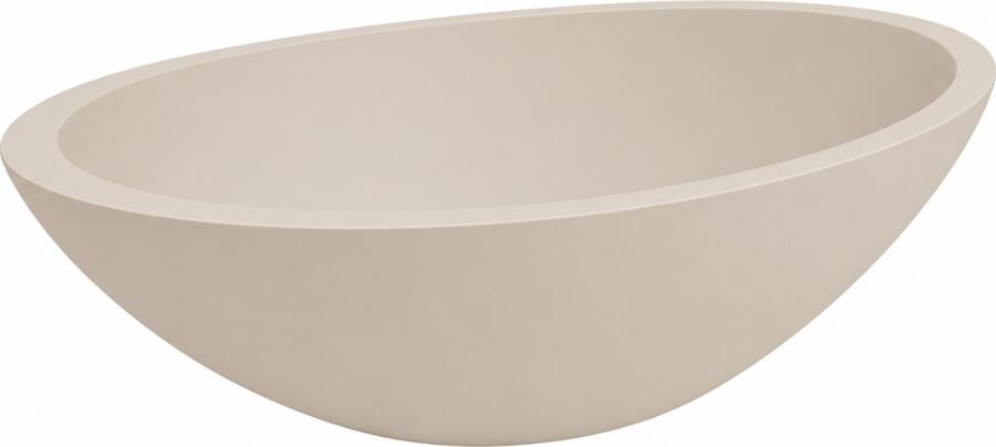 Wiesbaden Waskom Kim Ovaal 59x35x11cm Solid Surface Beige