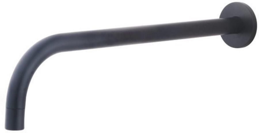 Wiesbaden SLIM 18mm uitloop rond 30cm 1 2'' mat zwart 29.2032