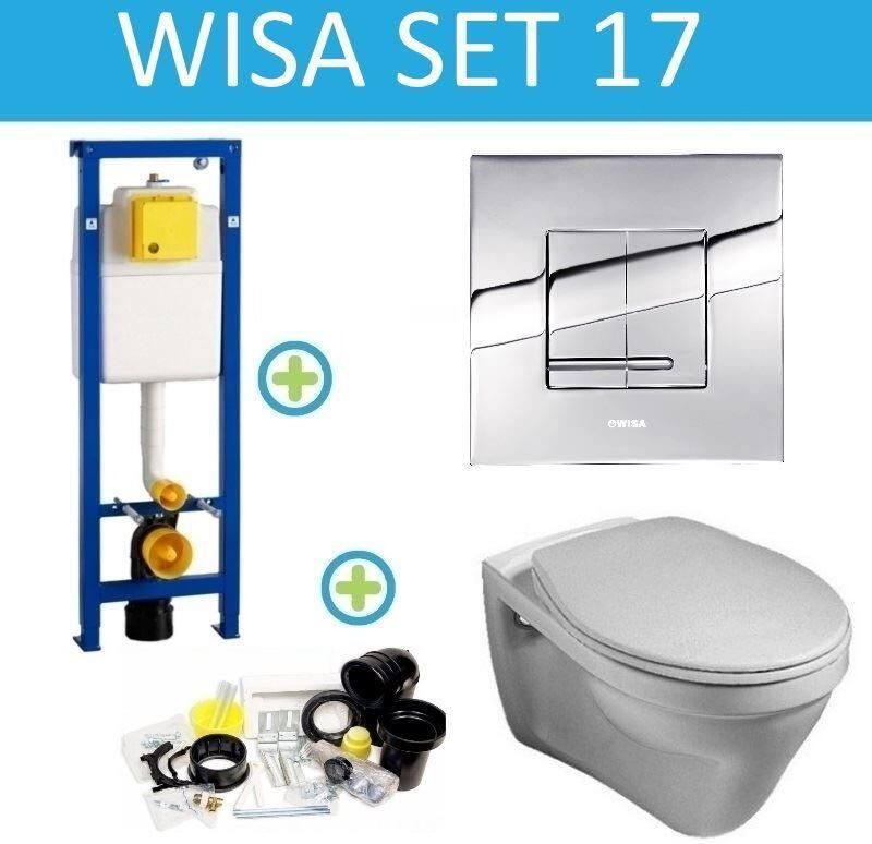 Wisa XS Gustavberg Saval Delos set17 Chroom (meerprijs €25 00)