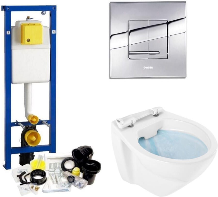 Wisa XS set01 Randloos Delos Chroom (meerprijs €25 00)