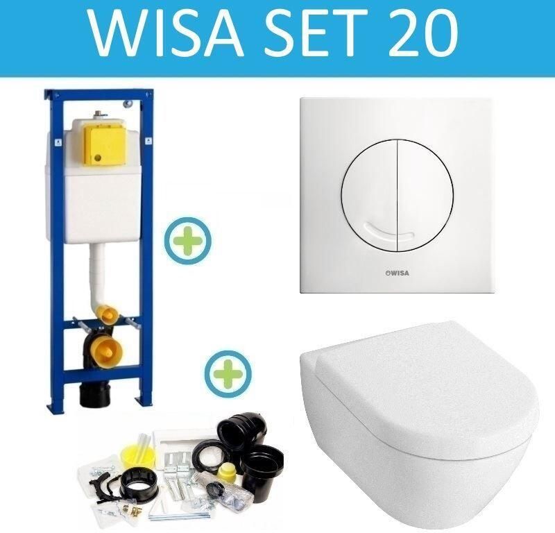 Wisa Xs Toiletset 20 Villeroy & Boch Omnia Architectura Directflush Met Bril En Drukplaat - Foto 1