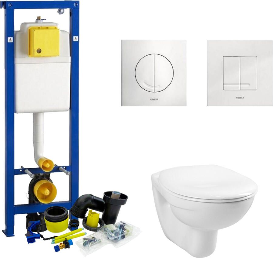 Wisa XS Toiletset set01 Boss & Wessing Basic Smart met Argos of Delos drukplaat