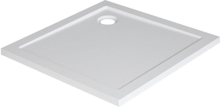 Xellanz Douchebak SMC | 90x90x4 cm | SMC | Excl.Afvoer | Vierkant | Wit glans