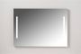 XenZ Badkamerspiegel met Verlichting Pacengo 100x70 cm Industrieel Zwart Frame en Spiegelverwarming - Thumbnail 1