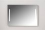 XenZ Badkamerspiegel met Verlichting Pacengo 120x70 cm Industrieel Zwart Frame en Spiegelverwarming - Thumbnail 1