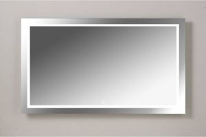 XenZ Badkamerspiegel Sirmione 90x70 cm met Rondom Ledverlichting en Spiegelverwarming