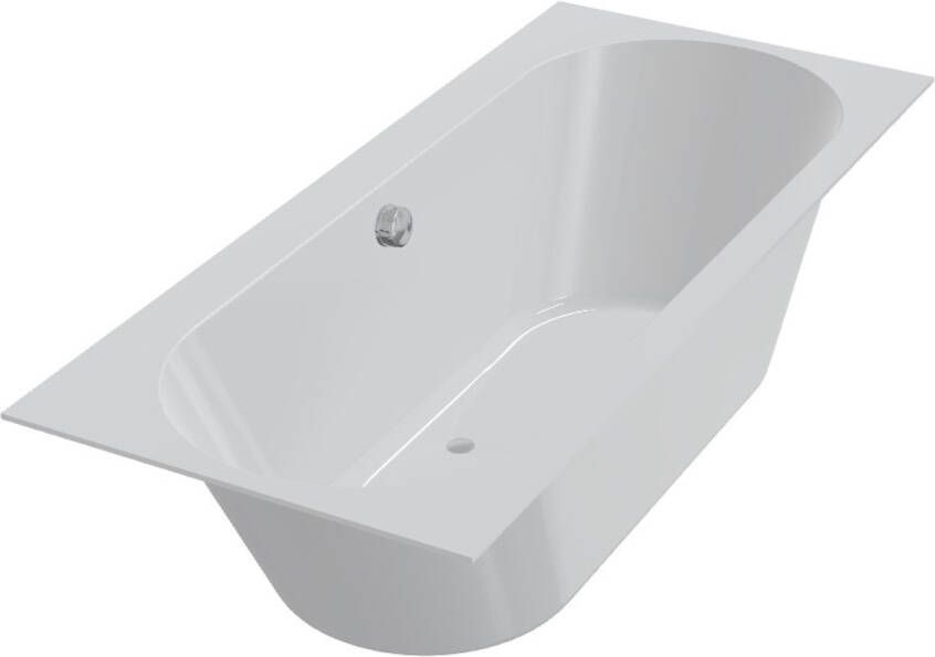 XenZ Ligbad Beterbad Madeira 160x75 cm Inclusief Badpoten Wit