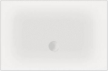 Xenz Douchevloer Flat | 200x100 cm | Incl.Afvoersifon-Chroom | Acryl | Rechthoekig | Wit glans