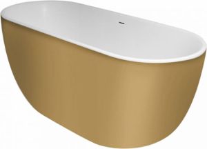 Xenz Humberto Solid Surface Bad 170x72x63 Bicolor Wit Goud 8510-R1036