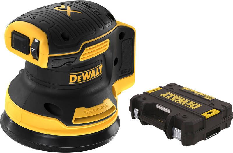DeWALT accu excentrische schuurmachine 125mm 18V XR basic body in TSTAK koffer (DCW210NT-XJ
