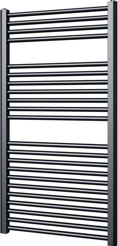 Plieger Palermo designradiator horizontaal 111.1x60cm 605W antraciet metallic 7252452 - Foto 2