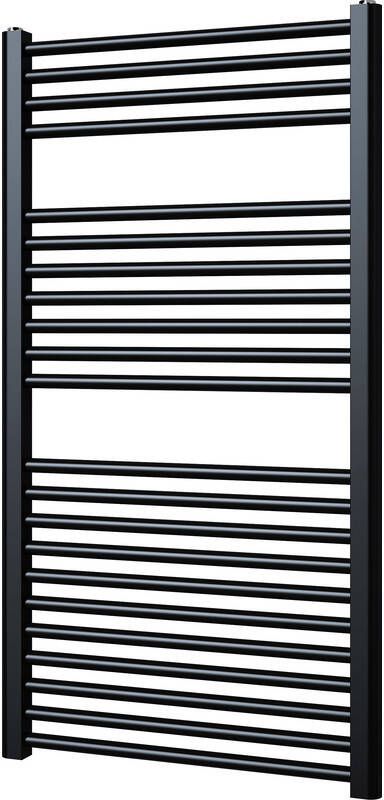 Plieger Palermo designradiator horizontaal 111.1x60cm 605W zwart grafiet (black graphite) 7252455 - Foto 2